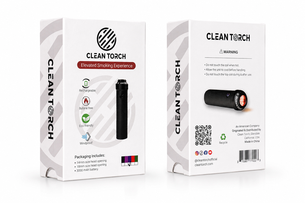Clean Torch packaging display