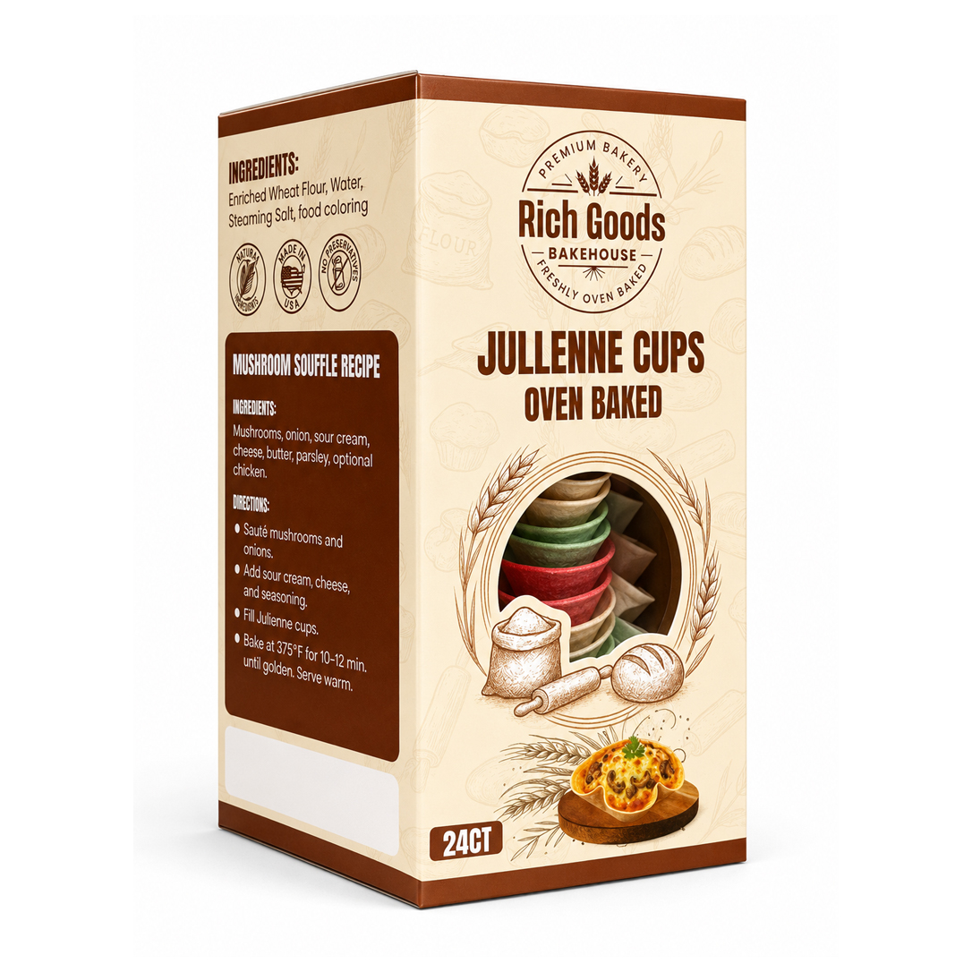 Premium Bakery Julienne cups packaging