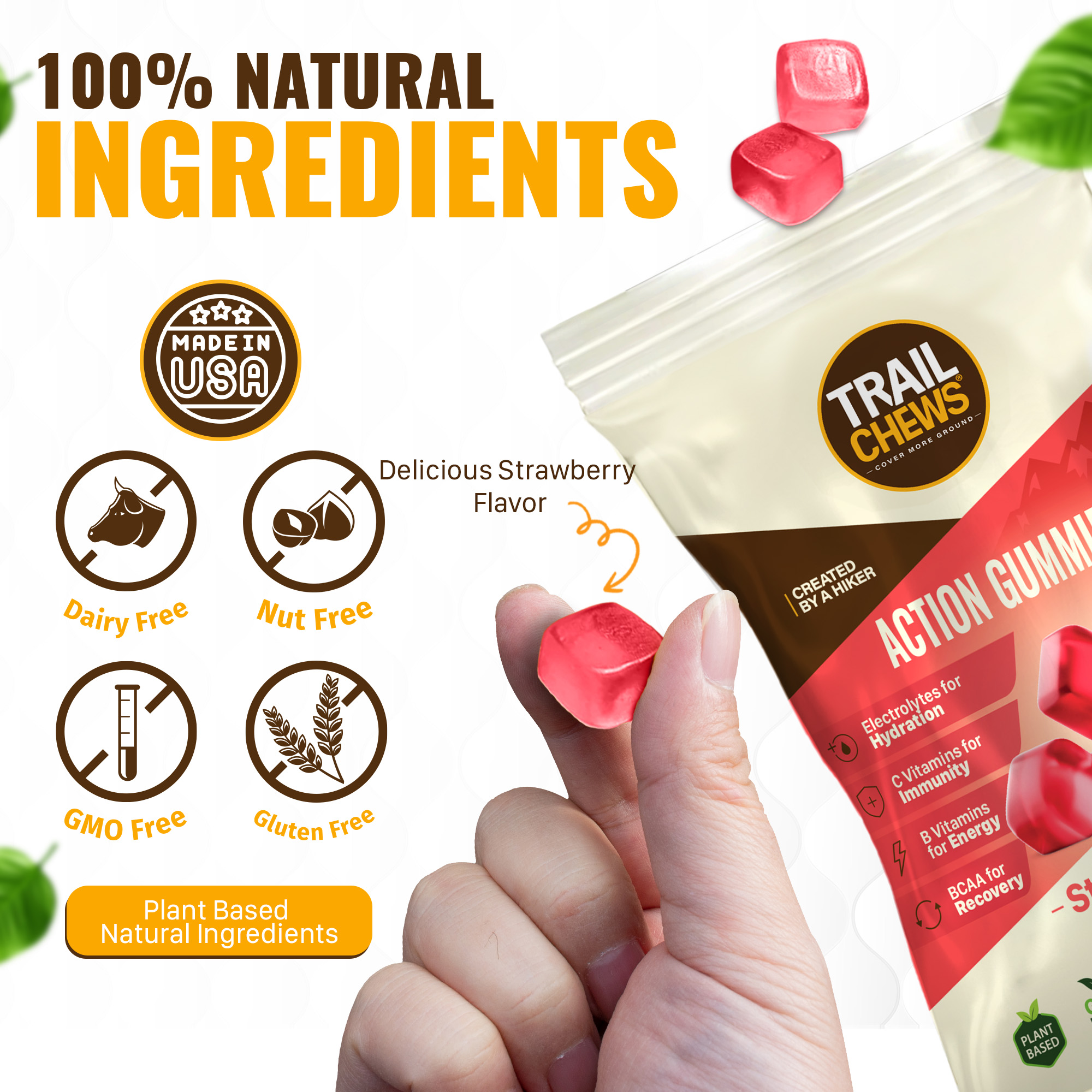 Trail Chews strawberry flavor